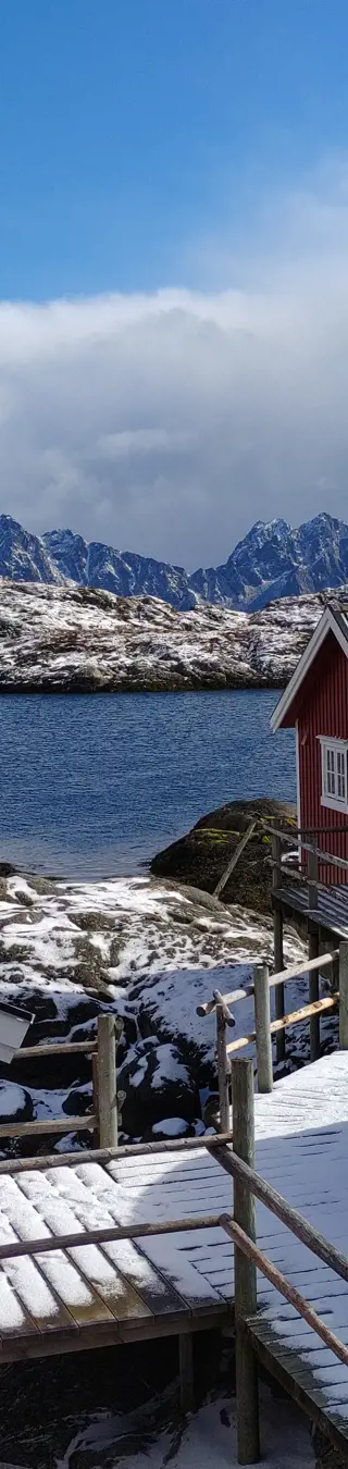 Übernachte im traditionellen Rorbuer